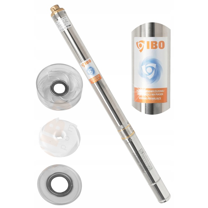 Потопяема помпа 3" IBO 0,75 kW 400V, 70 л/мин, 80 м, с кабел 1 м