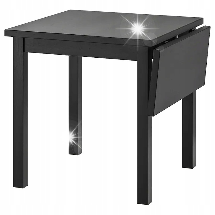 IKEA NORDVIKEN kihúzható asztal, 74/104x74 cm, 2-4 személyes, fa, bézs