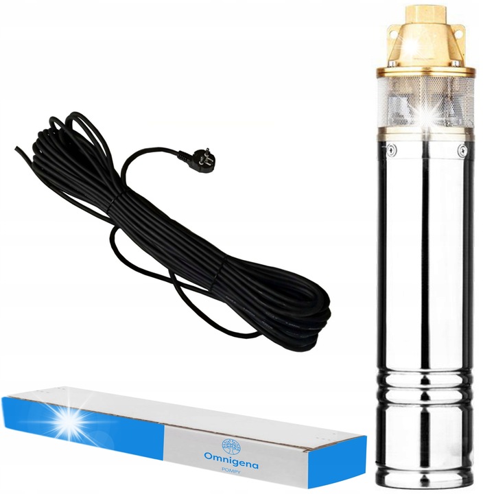 Потопяема помпа SKM 100 PREMIUM 4", 15м кабел, 0,75kW, 230V, неръждаема стомана