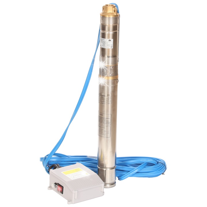 Потопяема помпа EVJ 1,8-160-0,75, 30 л/мин, 160 м, 230V, 15м кабел, 3"