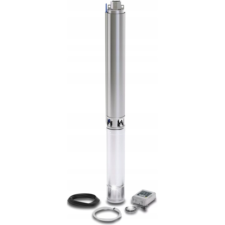 Водна помпа DAB S4 KIT, 40м кабел, контролна кутия бустер, неръждаема стомана 304, 1.5 kW, 19 ротора