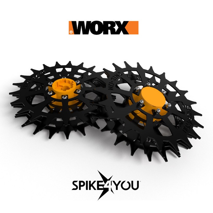 Kerek készlet tüskékkel Spike4You robotfűnyírókhoz, 200mm, szénacél, 2 darab