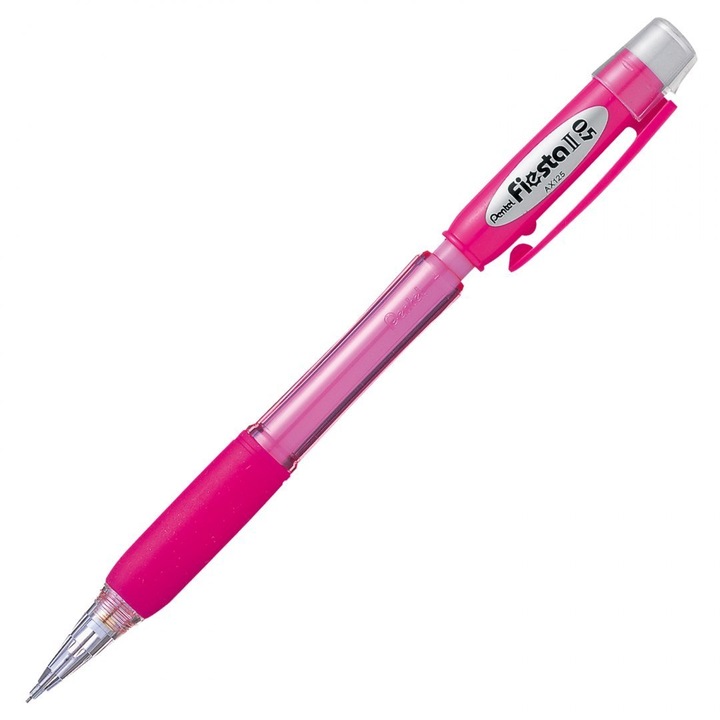 Creion mecanic, PENTEL AX125, 0.5 mm, roz, cu guma