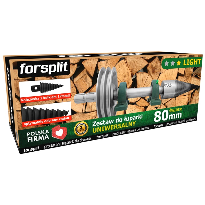 Set Despartitor universal cu spirala 80mm, forsplit, cu 2 rulmenti, diametru 35mm, pentru tractoare