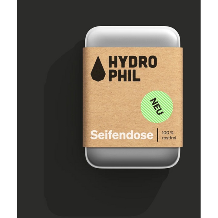 Szappantartó, Hydrophil, fém, vízálló, 9,6x6,6x3,6cm