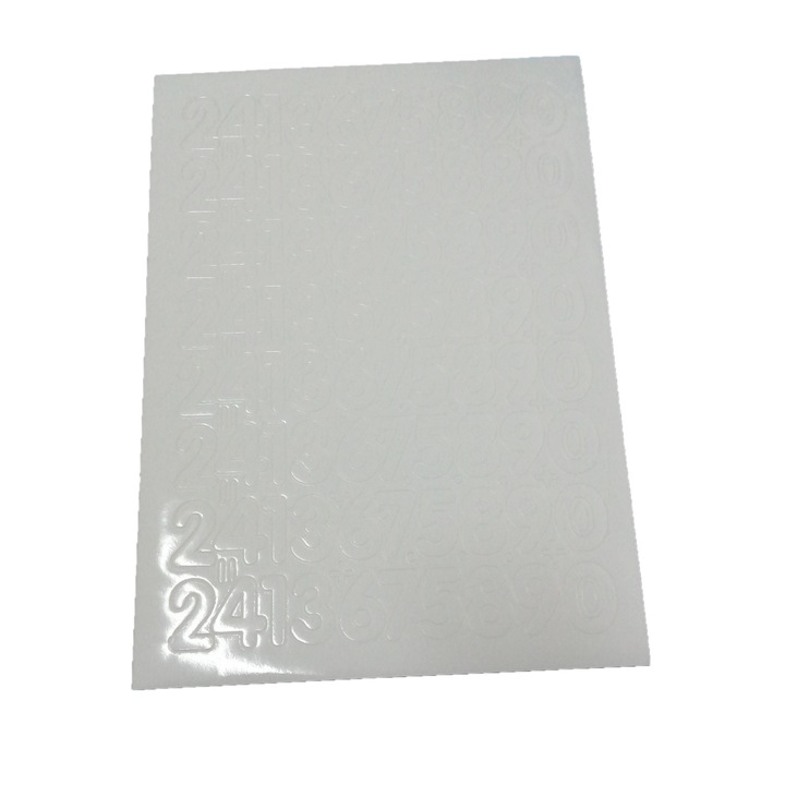 PAMA комплект декоративни стикери с цифри 3,5 см бели 25x35 см