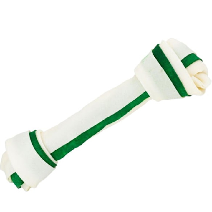 Kekszek és jutalmak, HOBBY, természetes csontból megkötve, 21,5 cm, fehér-zöld, 1 darab (85g)