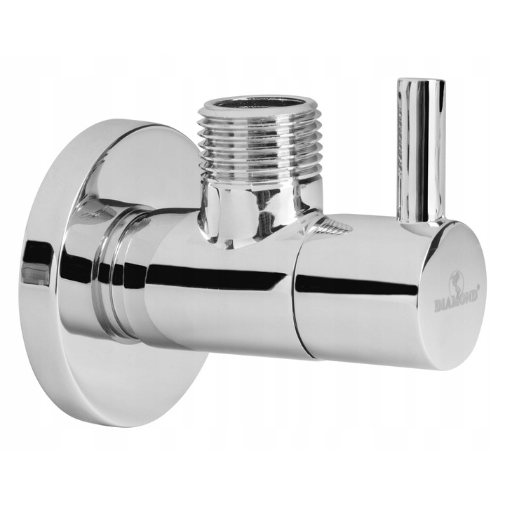 Robinet cot 1/2 x 3/4 cu cap ceramic, DIAMOND, cromat, 80mm, 10 bar