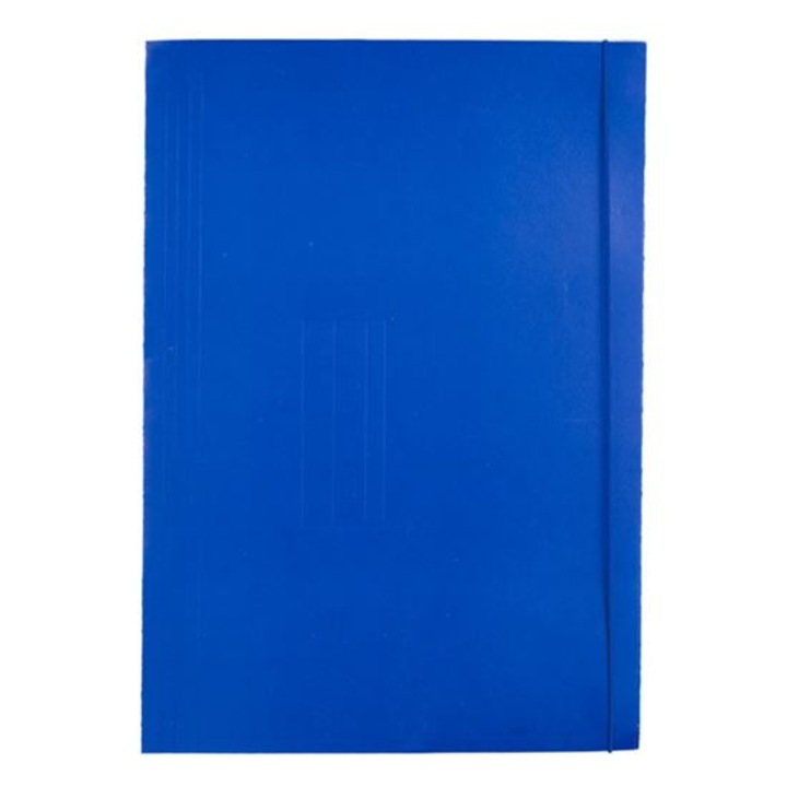 Dosar OFICIO A4, 320g, albastru, cu doua elastice