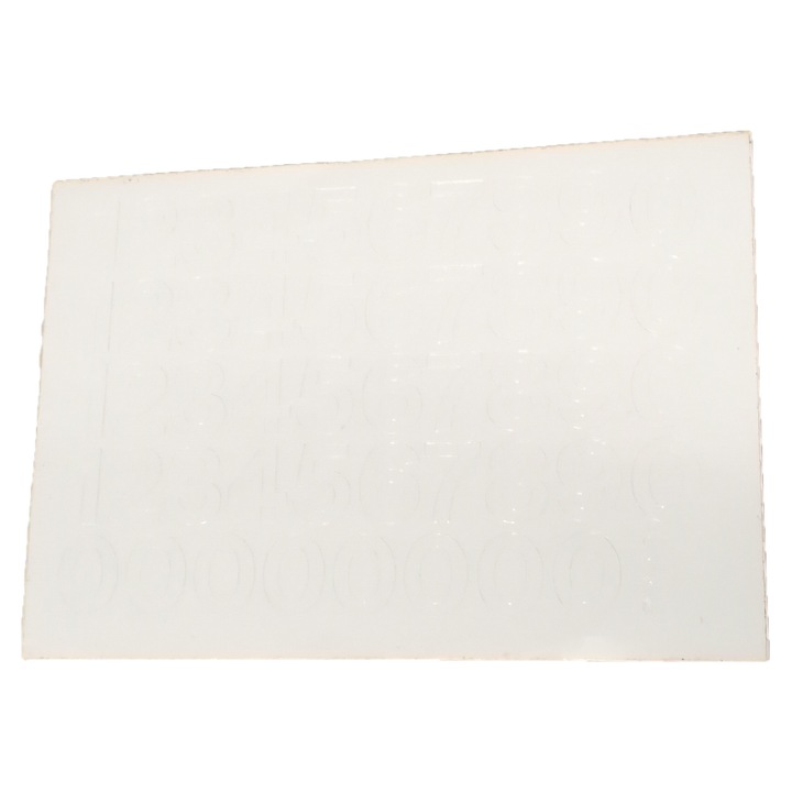 PAMA комплект декоративни стикери с цифри 2,5 см бели 25x17 см