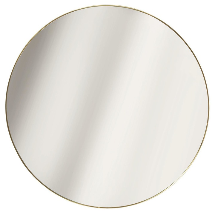 Navira tükör, Intesi, 55 cm, arany fém keret, minimalista dizájn