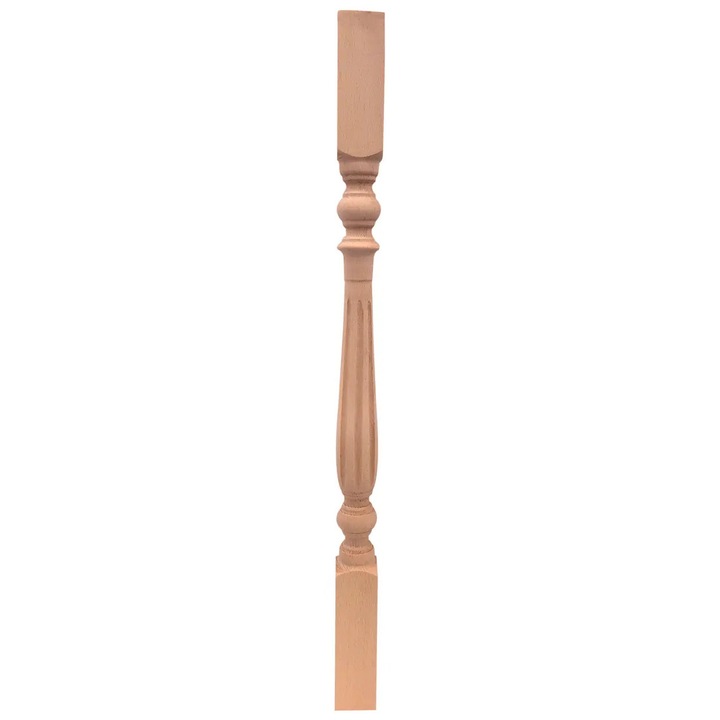 Balustru scara din lemn natur fag, 900X55X55 mm