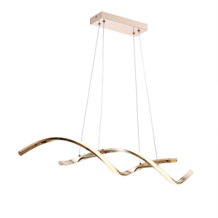 Suspensie ANITA LED 28W 3000K Aluminiu Franch Gold 900x1200mm