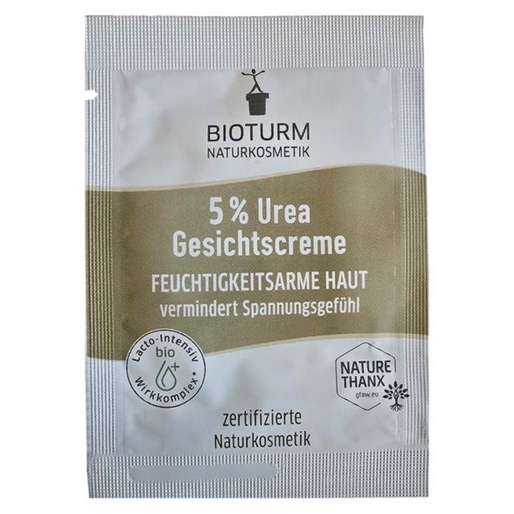 BIOTURM arckrém, 5% karbamiddal, 3 ml, érzékeny és száraz bőrre