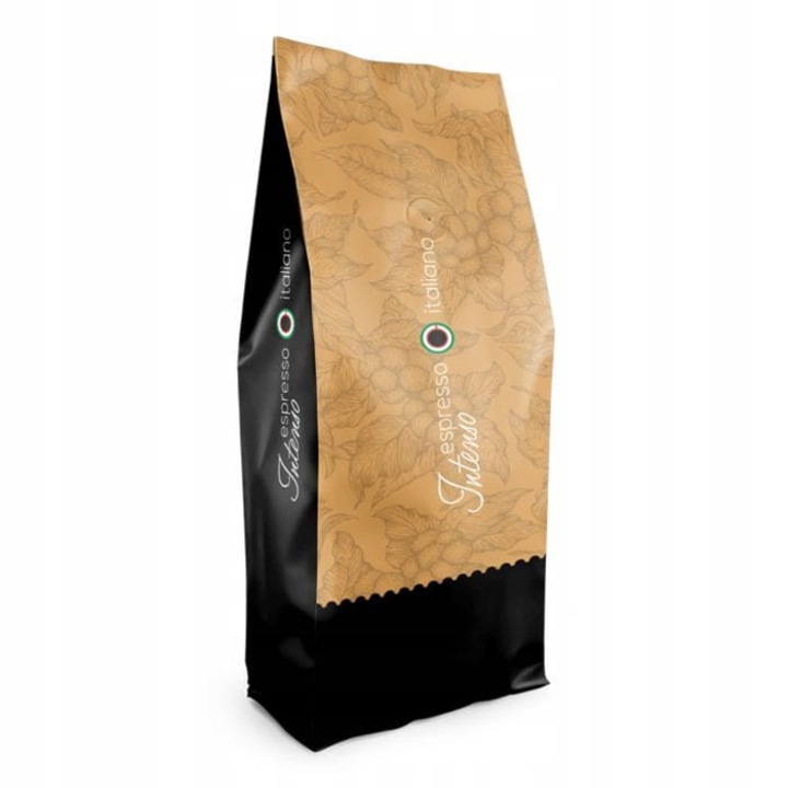 Cafe boabe Espresso Italiano Intenso 1kg, Arabica 50% Robusta 50%, intensitate 4/5, prajire 4/5