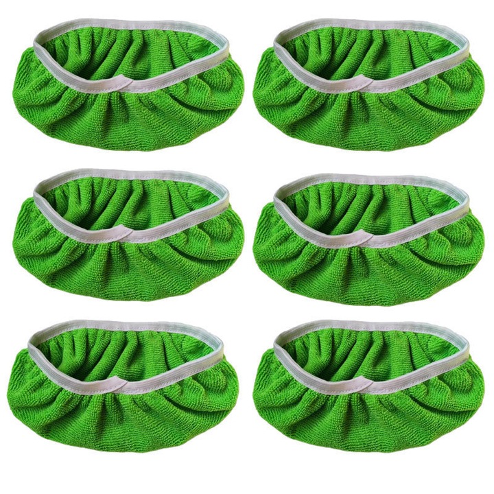 Set de lavete reutilizabile din microfibra pentru mop Swiffer Sweeper, utilizare umeda si uscata, 100% lavabile, verde