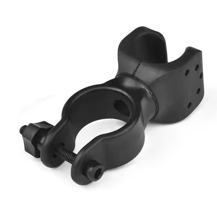 Suport pentru carje pentru scaun cu rotile, 2 bucati, negru, dimensiune 2.2-2.9 cm