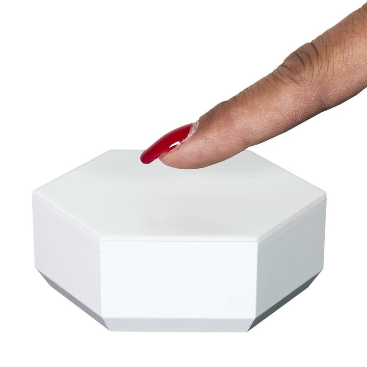 2 darabos hatszögletű fali lámpa szett, Intesi, 7 szín, elemes