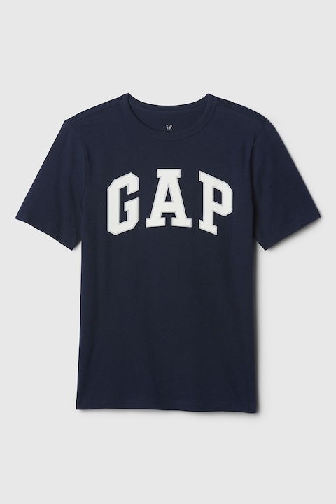 GAP, Logómintás pamutpóló, Fehér/Tengerészkék