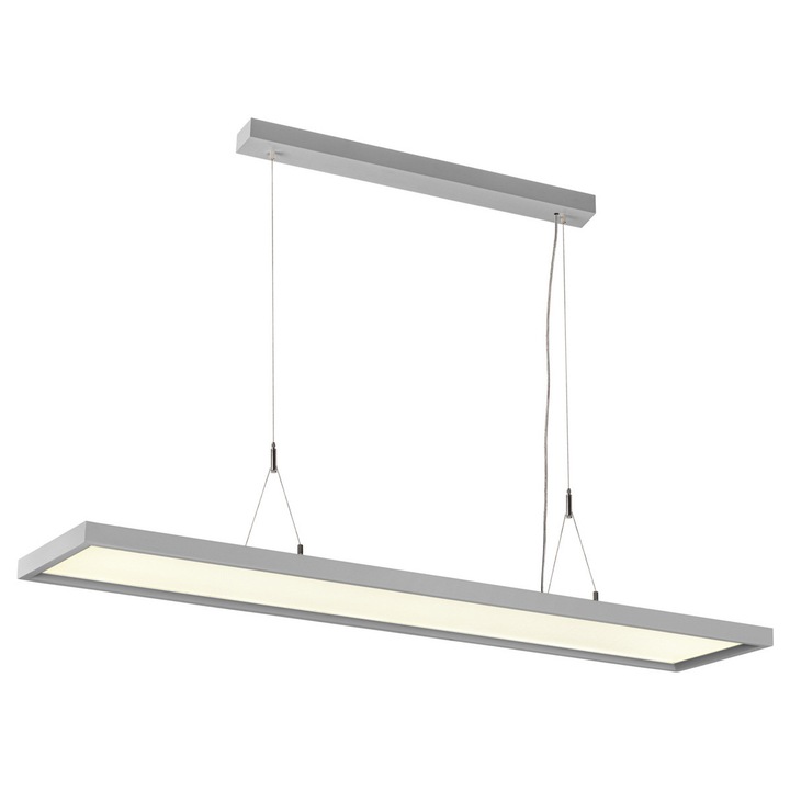 Corp de iluminat suspendat, SLV, WORKLIGHT PD, LED, 3000 lm, 40000K, gri, 1006345