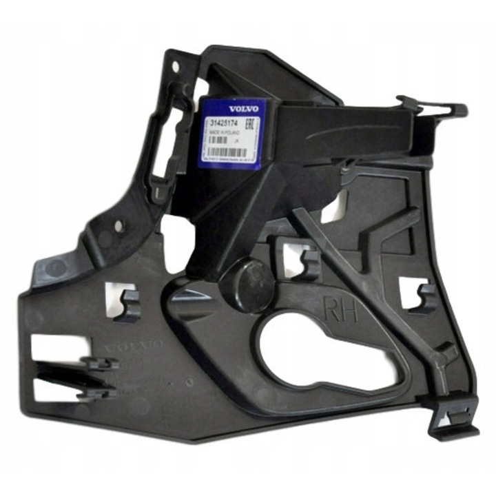 Jobb első lökhárító tolókar, Volvo, fekete