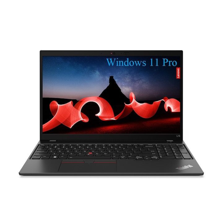 Laptop Lenovo ThinkPad L15 Gen 4 (Intel), 15.6" FHD IPS, Intel Core i5-1345U 10-core, 20 GB DDR4, 2TB SSD m2 PCIe, Intel Iris Xe Graphics, Windows 11 Pro, 1.77 kg Thunder Black