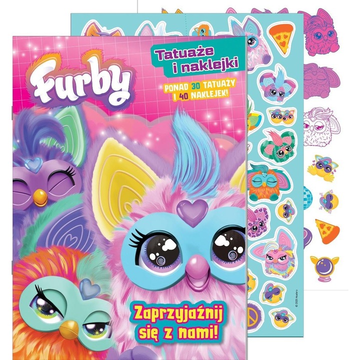 Furby. Furby. Tatuaże i naklejki. Zaprzyjaźnij się z nami!, Media Service Zawada, multicolor