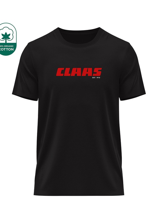 Férfi póló Claas 34.81, rövid ujjú, fekete