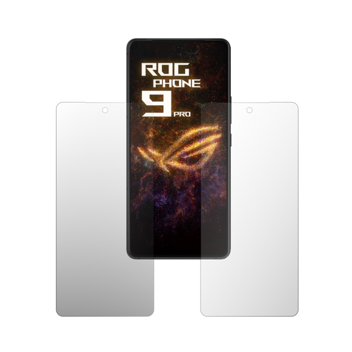 Комплект от 2 x iSkinz Matte Screen Protector за Asus ROG Phone 9 Pro - подходящ за калъфи, невидим Skinz Matte, против пръстови отпечатъци, антирефлексно покритие, самозалепващ се и гъвкав силиконов протектор.