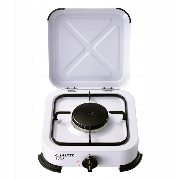 Plita pe gaz Gasmaster, 1 arzator, 2.2 kW, set de conectare pentru butelie, 28x10x29.5cm