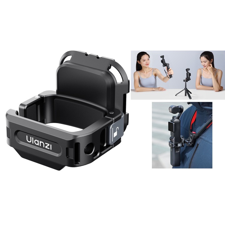 Suport de montare cu eliberare rapida UKA GoPro 1/4" DJI Osmo Pocket 3, ULANZI, PK13