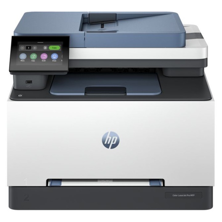 Imprimanta multifunctionala laser color HP 3302fdn, A4, duplex, ADF, USB 2.0, Wi-Fi, 25 ppm negru, 25 ppm color