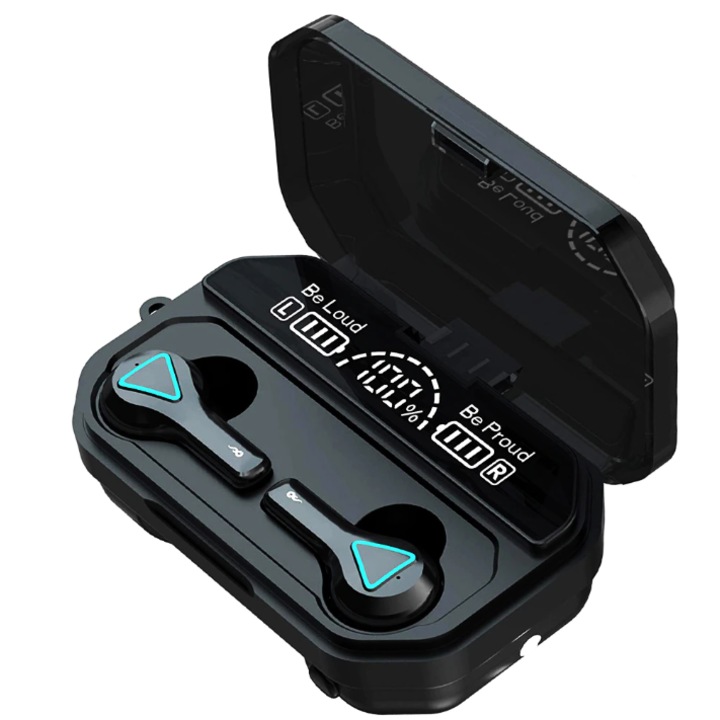 Vezeték nélküli fejhallgató A15 TWS Bluetooth 5.1 LCD kijelzővel