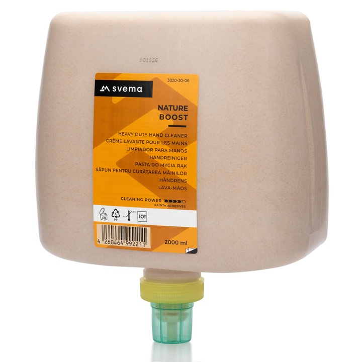 Svema Nature Boost Абразивен сапун за ръце, 2000 мл пълнител Everest Ръчен дозатор пълнител