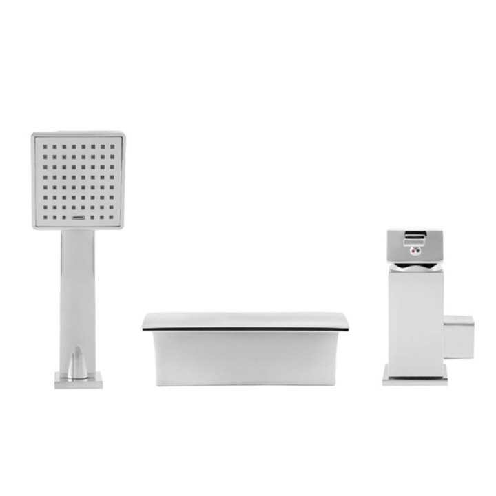 Silla szaniter csaptelep, 3 lyukú, króm, beépítő készlettel