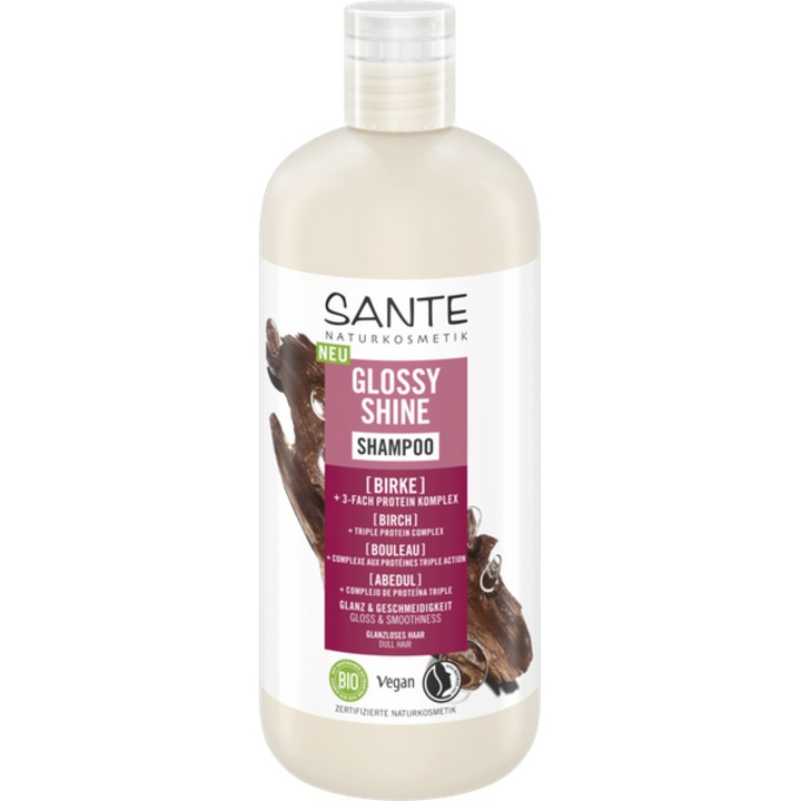 Sampon, Sante Naturkosmetik, extract de frunze de mesteacan si complex triplu de proteine, 500 ml