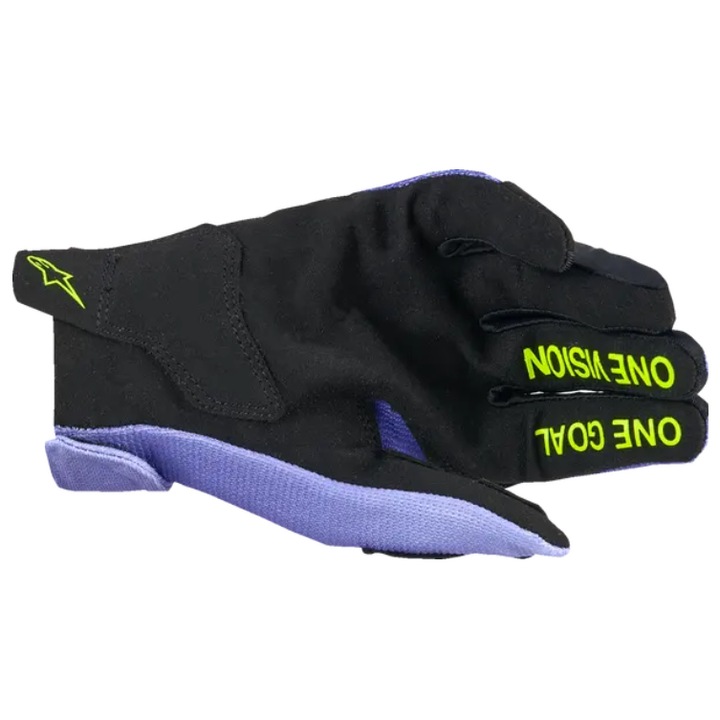 Manusi motocross pentru copii ALPINESTARS RADAR PURPLE/YELLOW, Marime: XS