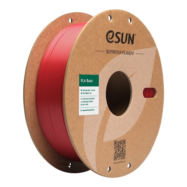 Filament eSUN e PLA-Basic Fire-Engine-Red (Rosu) 1, 75 mm 1 KG