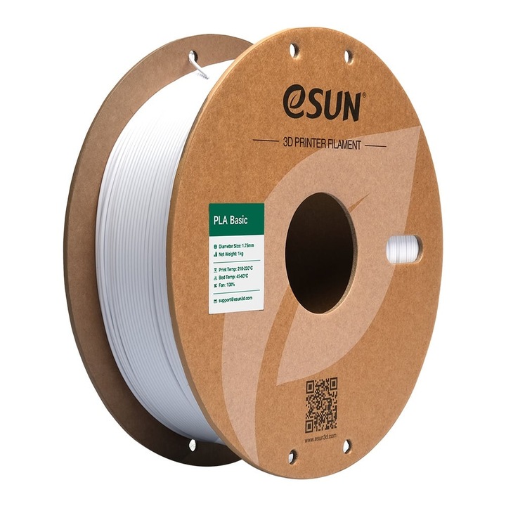 Filament eSUN e PLA-Basic Cold White (Alb Rece) 1, 75 mm 1 KG