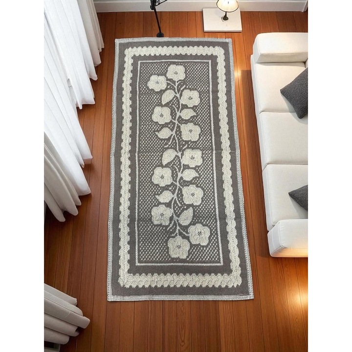 Covor, Bumbac, 60 x 120 cm, Antiderapant, Lavabil, Utilizari multiple, Multicolor