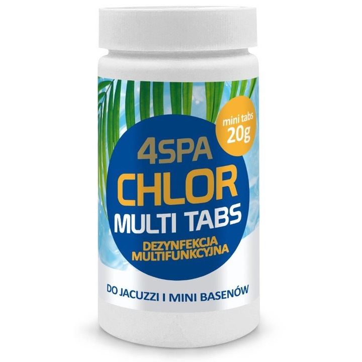 Tablete de clor mini multi 20g, set 50 buc, Gamix, 1kg, pentru intretinerea piscinei