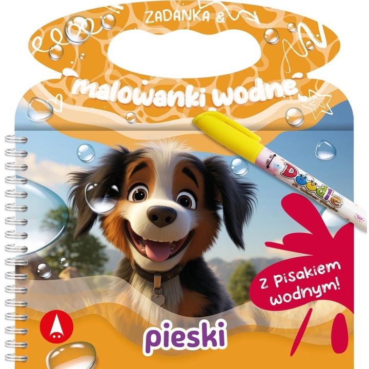 Zestaw Пъзел, SKRZAT, Zadanka & Malowanki Wodne, Pieski