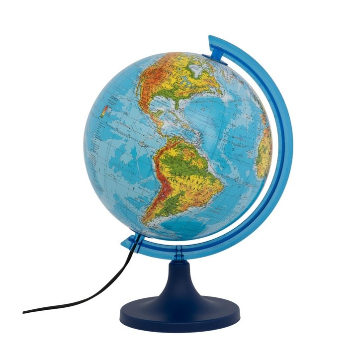 Globus fizic iluminat 25cm, ZACHEM, harta Ucrainei