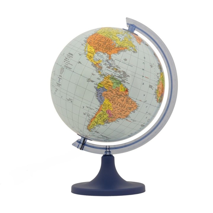 Globus politic 25cm, ZACHEM, culoare ucrainiana
