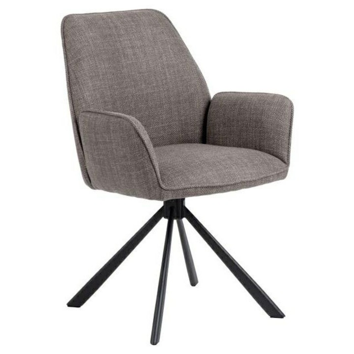 Scaun birou, Actona Glenda, gri, 88.5x61x63cm
