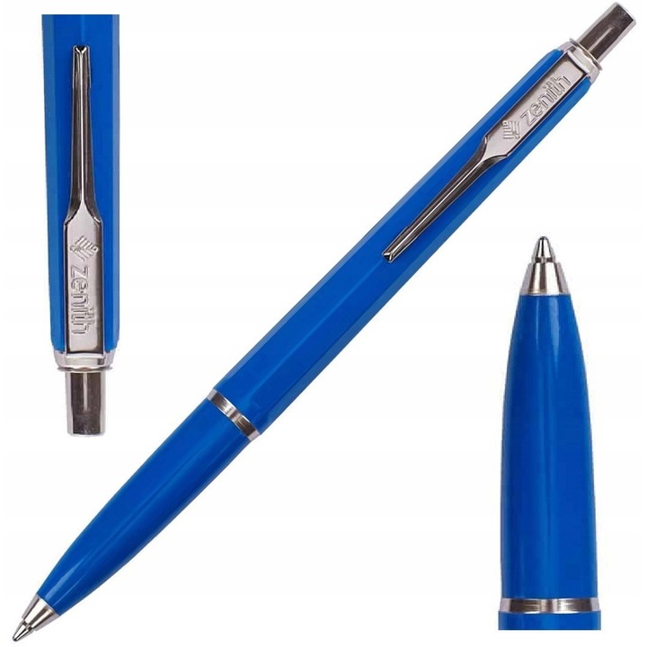 Pix de scris ZENITH 7, albastru, cu cerneala documentara, lungime scriere 4500m