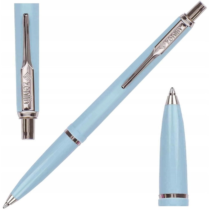 Pix de scris Zenith 7, albastru, cu cerneala documentara, 4500m lungime scriere