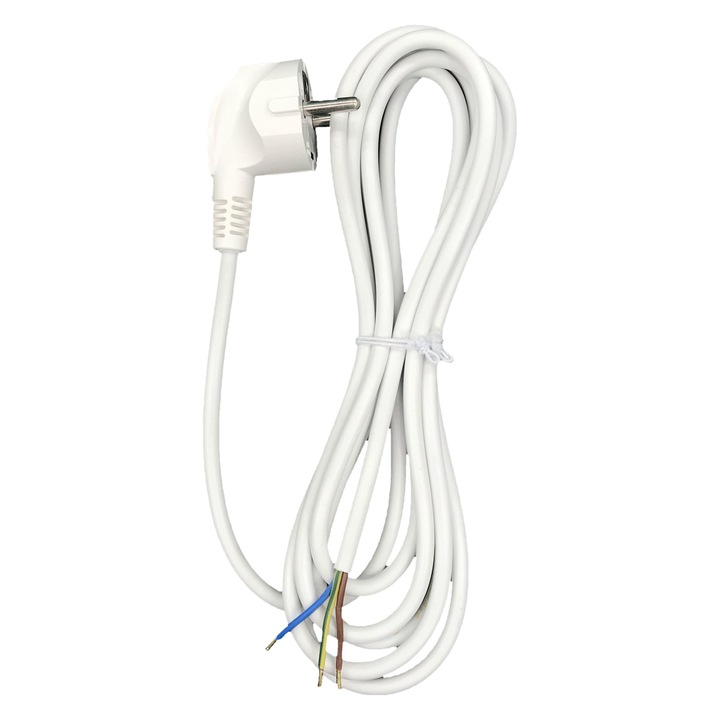 Cablu electric LUMIXA 3x1mm, 5m, utilizare exterior, cu priza unghiulara