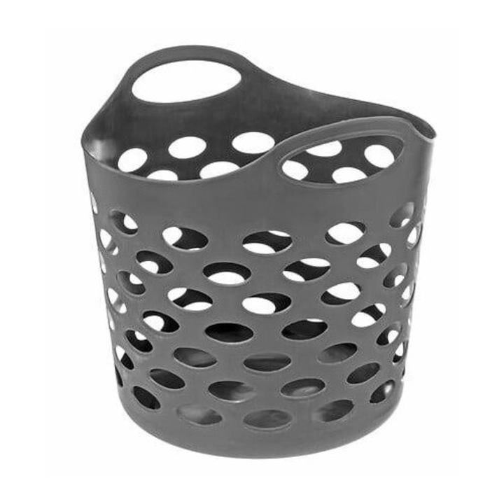 Cos de rufe 28 l, 5FIVE SIMPLY SMART, gri, design modern, usor de transportat