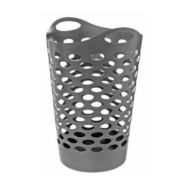 Cos de rufe 60l 5FIVE SIMPLY SMART, elastic, gri inchis, design modern